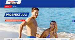 Desktop Screenshot of intersport-kunick.de